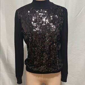 Ann Taylor Holiday sequin sweater size M